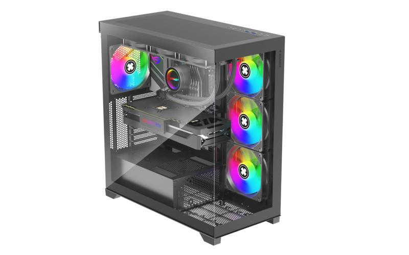 Case|XILENCE|ATX/micro ATX/Mini-ITX|Black|Midi Tower|PC|X818.ARGB