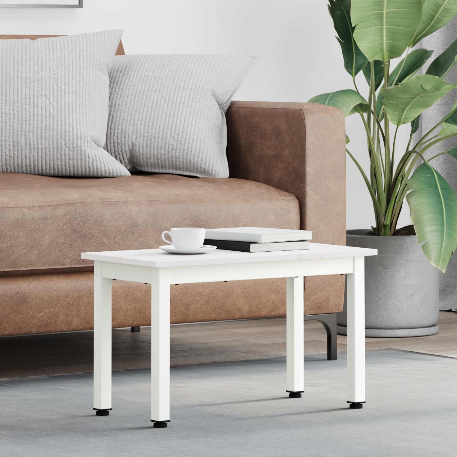 Kohvilaud Valge 60 x 30 x 36 cm Tahke mänd