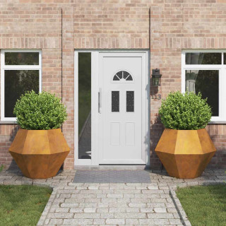 Taimekast 2 pcs Rooste 100 x 100 x 80 cm terase tüüp