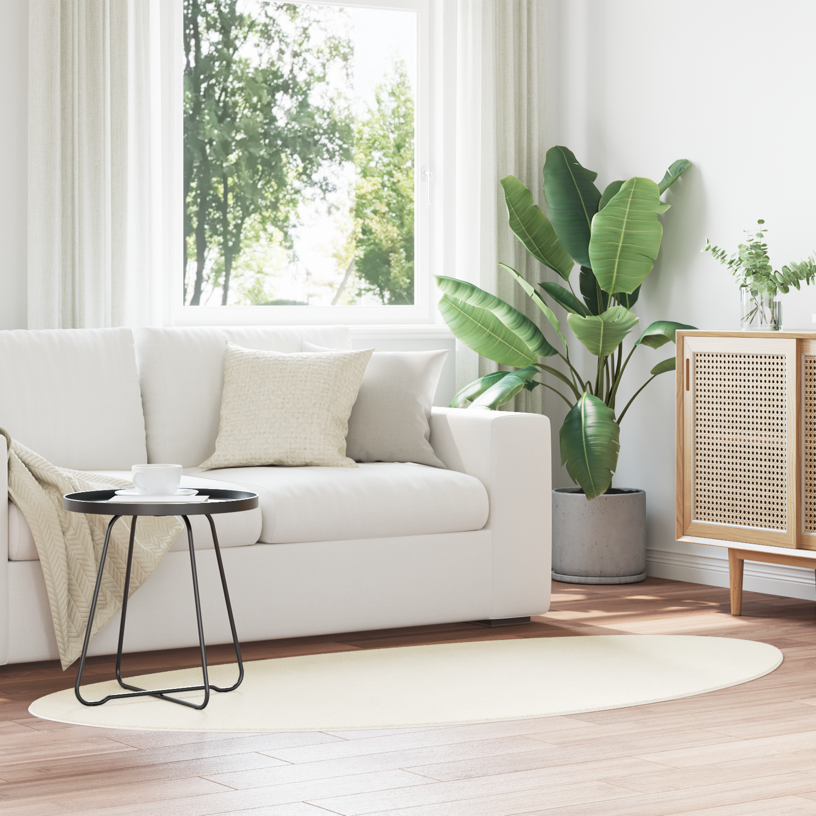 Vaip cream 80 x 150 cm Polüester