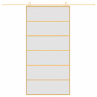 liuguks, kuldne, 102,5x205 cm, matt ESG-klaas ja alumiinium