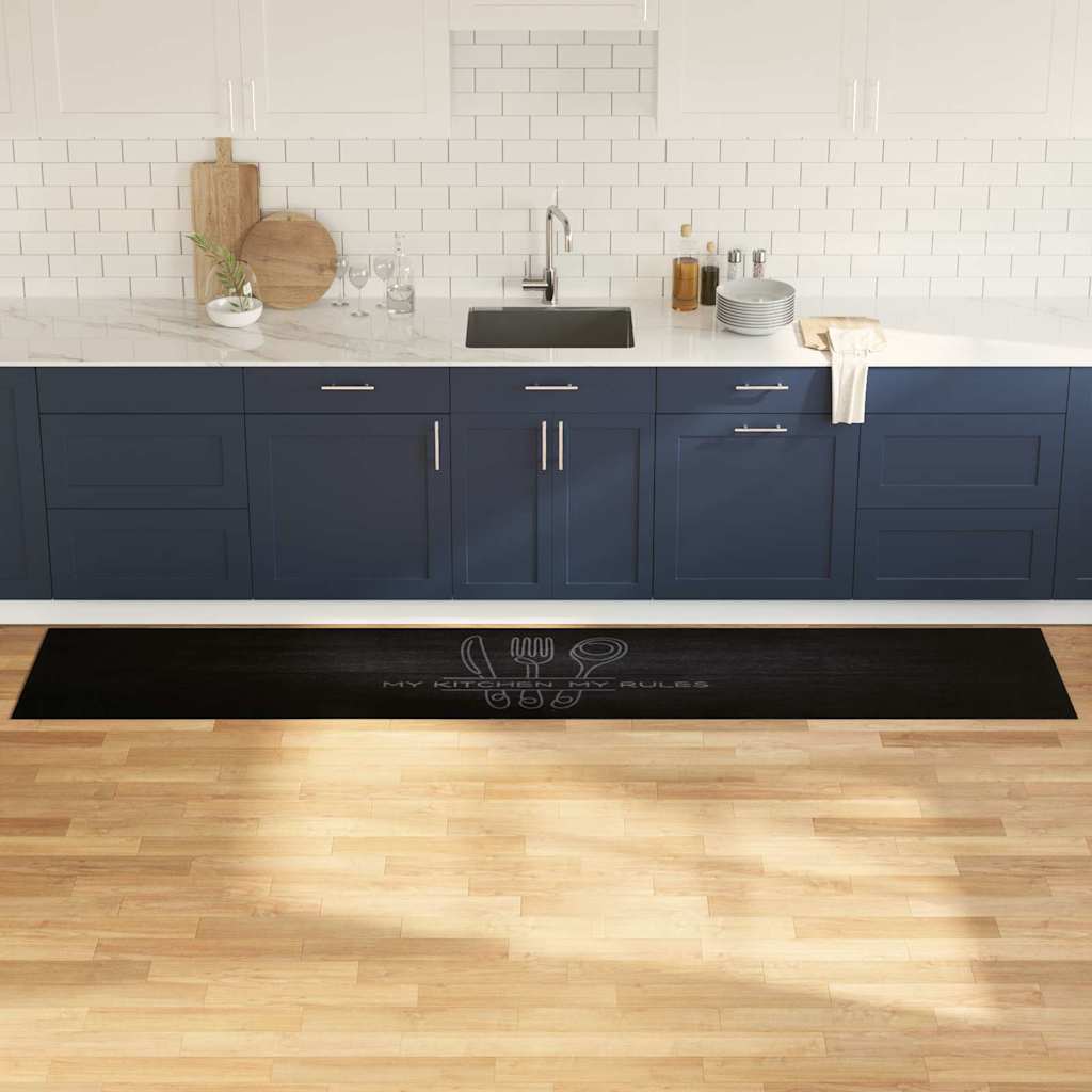 Köögivaip Must 300 x 60 cm Samet