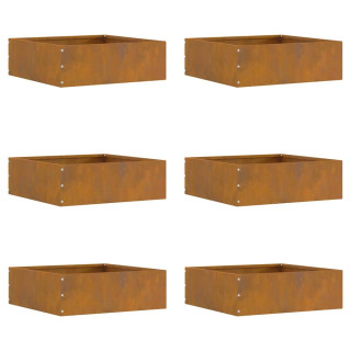 Murupiire 6 pcs Rooste 40 x 40 x 13 cm terase tüüp