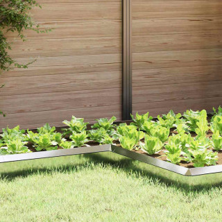 Ükssarviku aed 4 pcs Hõbedane 10 x 10 x 25 cm Tsinkteras