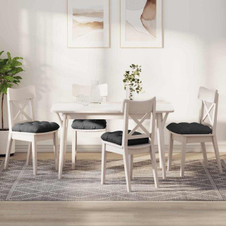 Istumispatjad 4 pcs Tumehall 45 x 45 cm Korter kangas