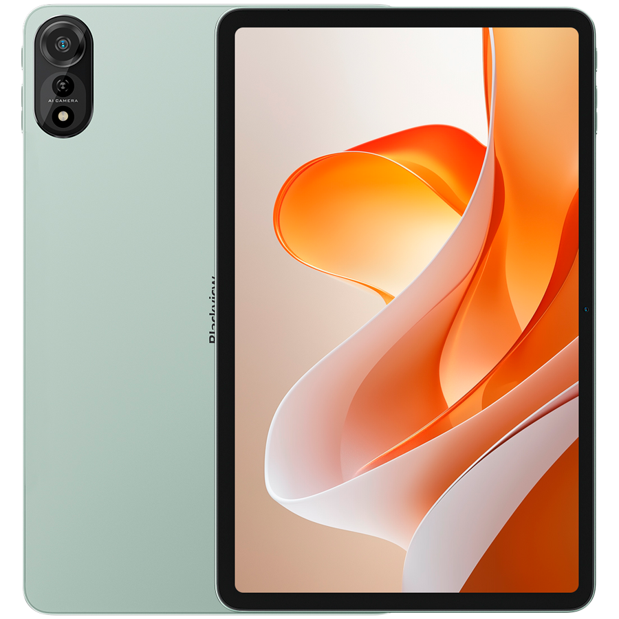 Blackview MEGA 2 WiFi 12-inch FHD 1200x2000 90Hz 12GB+256GB Allwinner A733 Octa-core 2.2GHz Cam Front 8MP Rear 16MP 9000mAh NO Charging Netflix HD TUV Rheiland Android 15 Moss Green