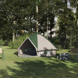 Teepee telk katusega Roheline ja Hall 490 x 410 x 210 cm