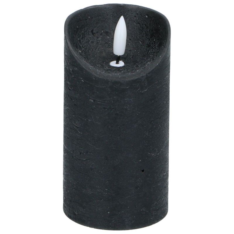 DECORATIVE CANDLE 70x130MM LED WAX BLACK