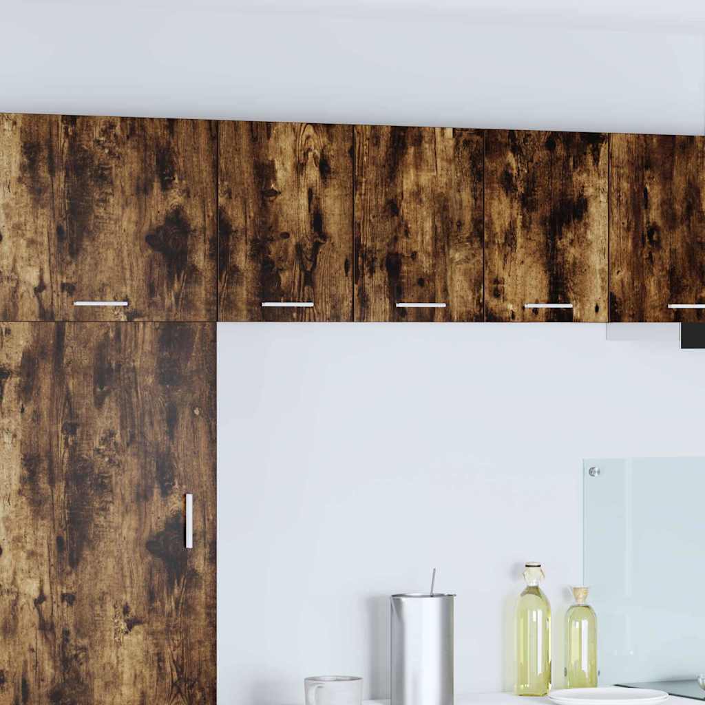 Seinakapp uksega Riga Suitsutatud tamm ja valge 30 x 31 x 40 cm