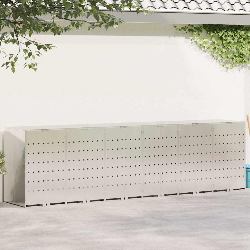 Ratta prügikasti hoidmine 3 prügikasti jaoks Hõbedane