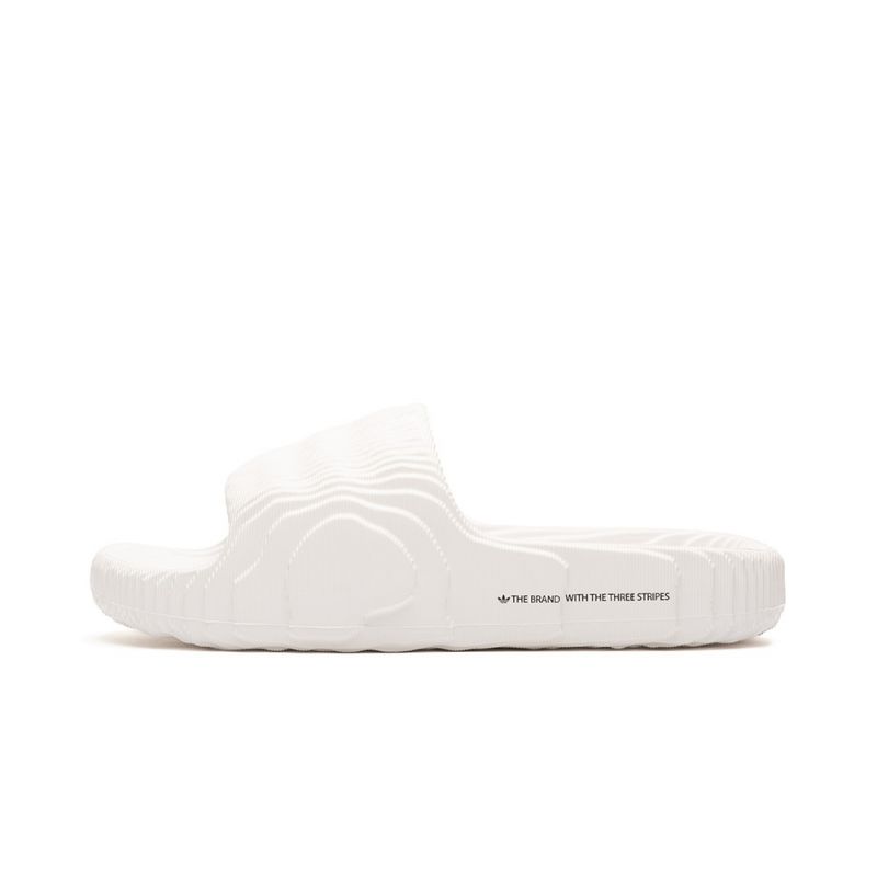 Adidas Adilette 22 Crystal White women's/men's slides with a comfortable profiled sole (HQ4672)
