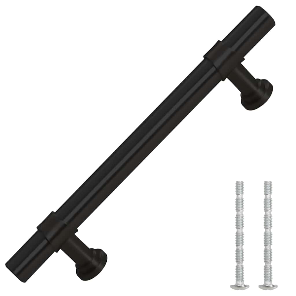 kapi käepidemed 10 tk, must, 96 mm, roostevaba teras