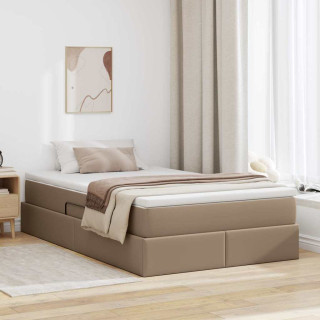 Voodi hoiukohaga ja madratsiga Cappuccino 120 x 200 cm