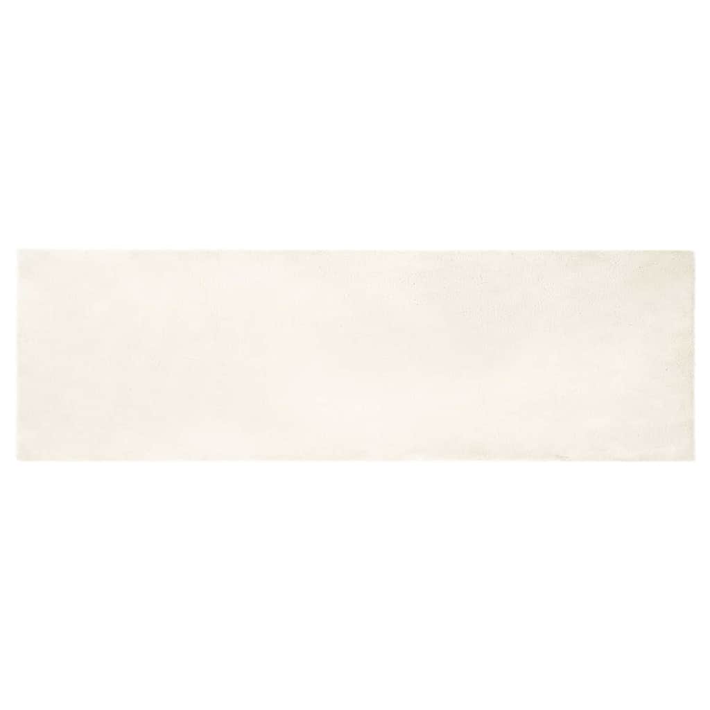 Kunstlik Küüliku Karv Mat Valge 80 x 250 cm Polüester