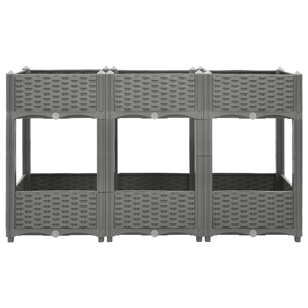 Приподнятая грядка для растений, 120 x 40 x 71 см, полипропилен