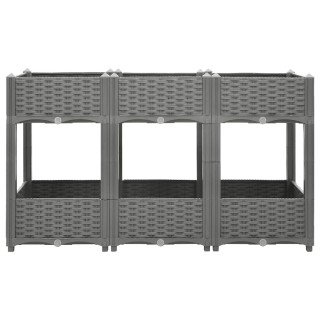 Приподнятая грядка для растений, 120 x 40 x 71 см, полипропилен