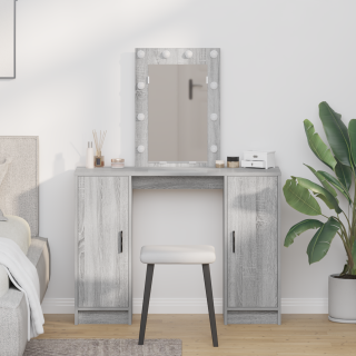 Riietumislaud ladustamisega Hall 102 x 33 x 135 cm Tehispuit