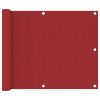 Балконный экран, красный, 75 x 500 см, ткань Оксфорд