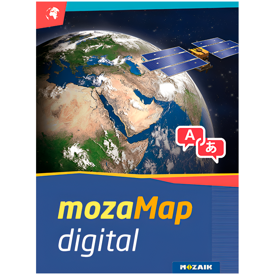 Multilingual Geographical Digital Atlas - Secondary School. 1year, 1device. 288 maps.