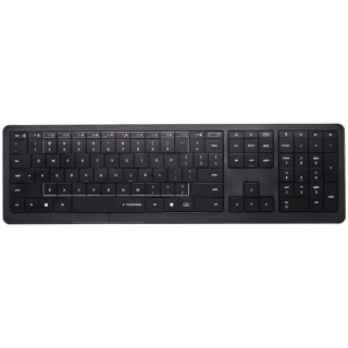 CLEVETURA CLVX 1 Touch-On-Keys AI Wireless Keyboard, ANSI US Windows Layout, Scissor Switches, Aluminum Chassis, Interactive RGB, Windows/Linux/MacOS support