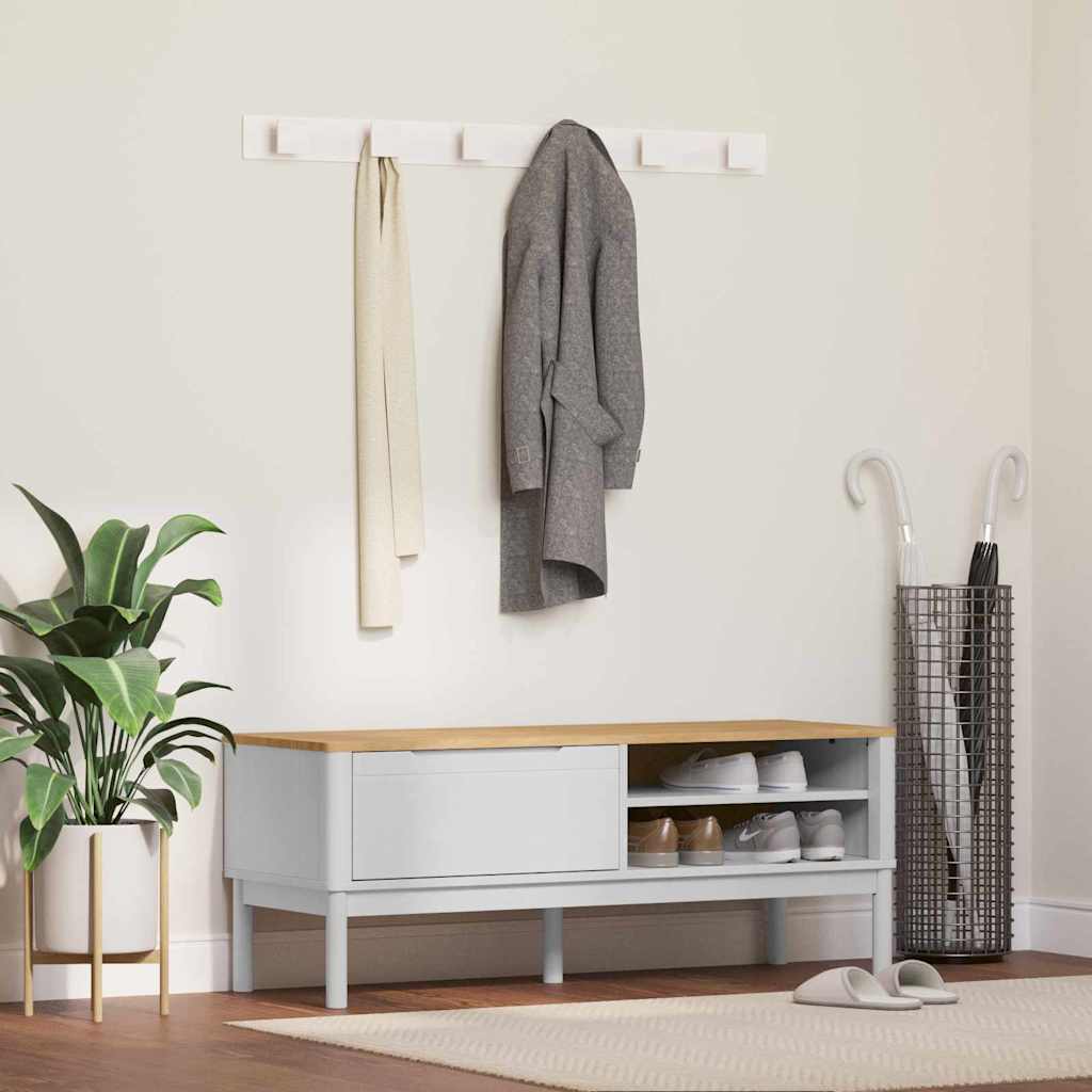 Koridori pink Valge 115 x 40 x 45 cm Kindel männipuidust