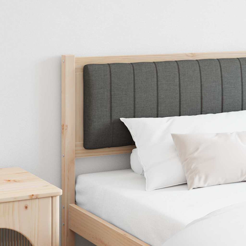 Polsterdatud voodiots Pruun 200 cm Tugev männipuit ja kangas