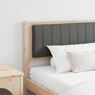 Polsterdatud voodiots Pruun 200 cm Tugev männipuit ja kangas