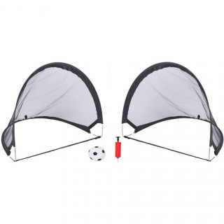 Set of 2 Pop Up Soccer Goals Dunlop 100982