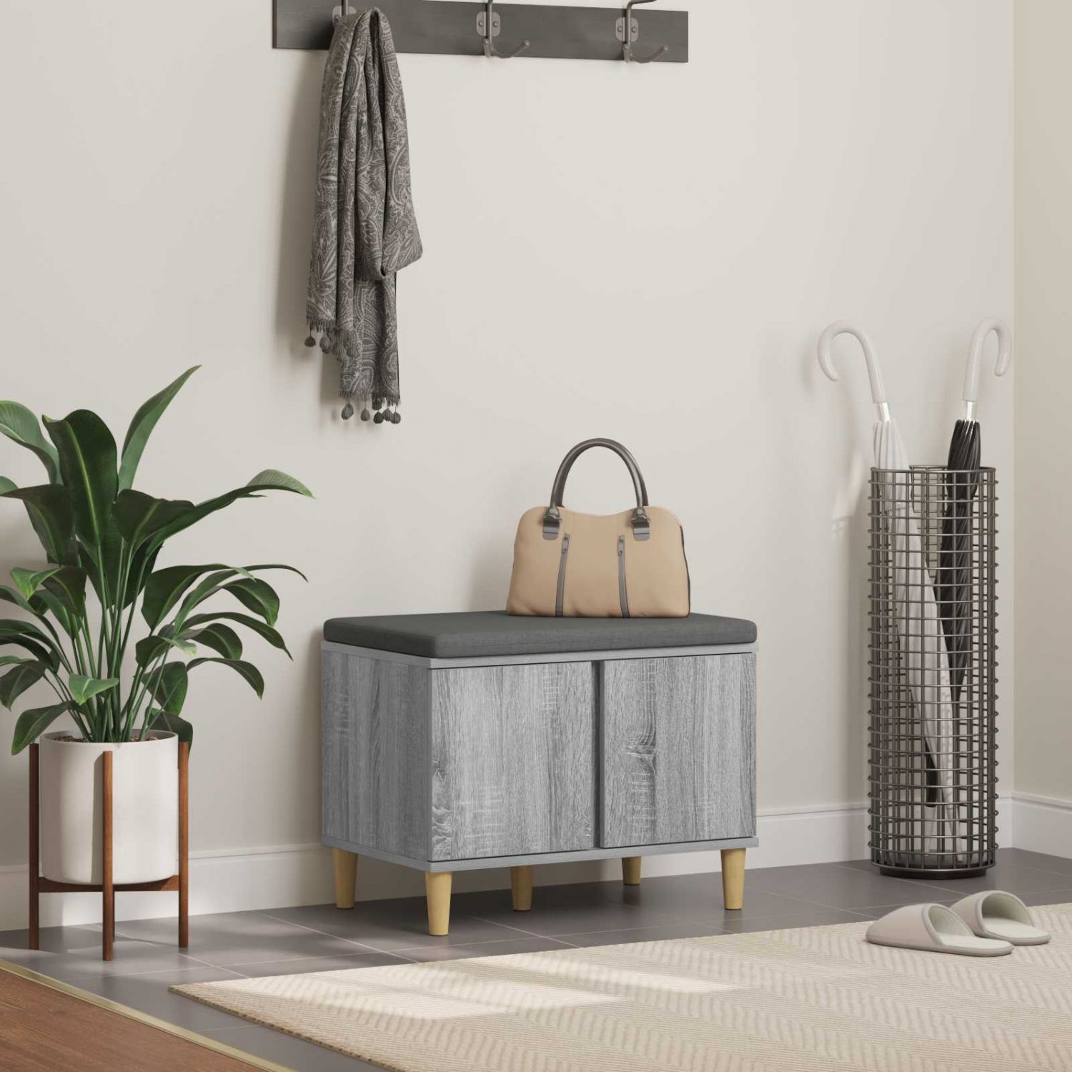 Hallipink padjaga ladustamisega Hall Sonoma 60 x 38 x 46 cm