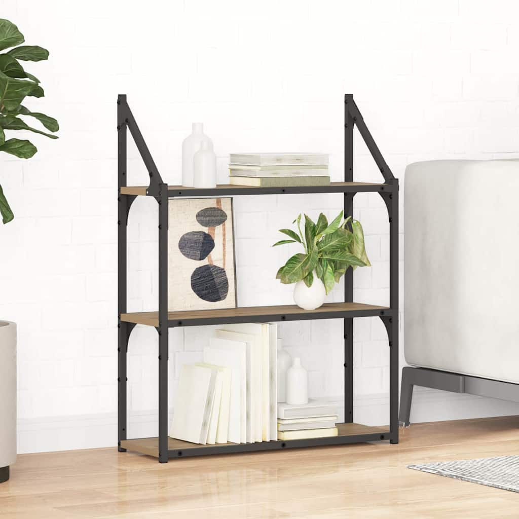 Seinariiul riiuliga Käsitööpuu 60 x 21 x 78,5 cm Tehispuit