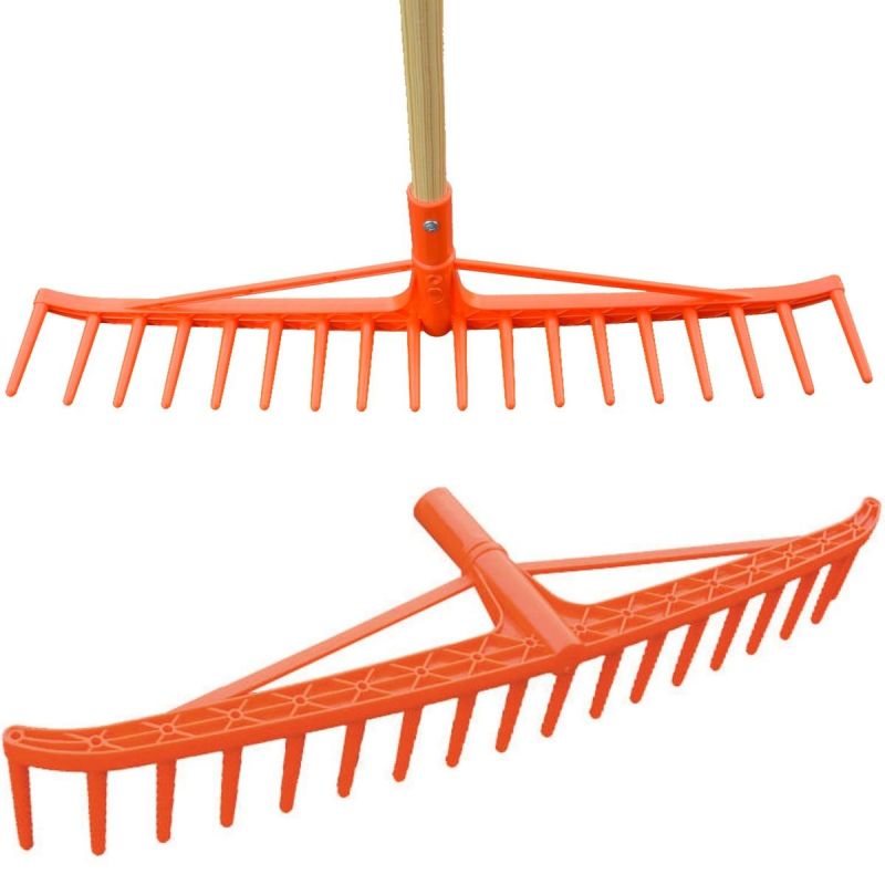 GARDEN HAY RAKE PRO ORANGE