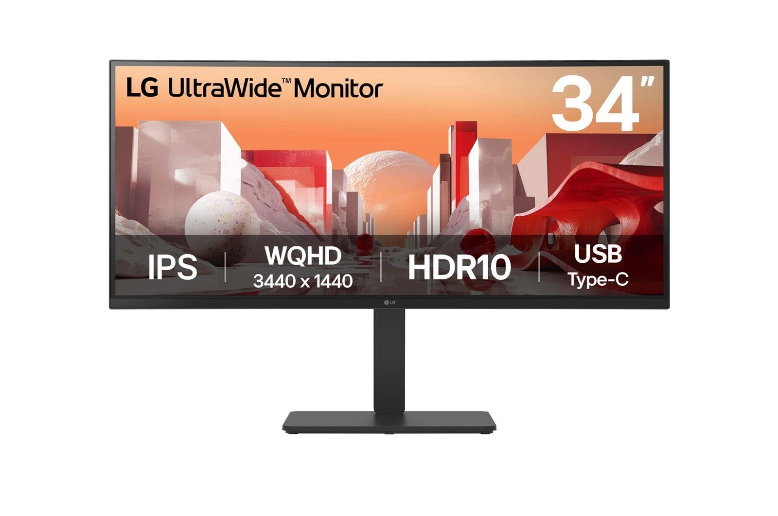 LCD Monitor|LG|34 |3440 x 1440 pixels|Wide Quad HD|Native aspect ratio 21:9|LCD|Curved|34BA75QE-B