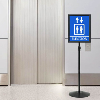 Pjedestaali plakati tugi Must a3 Alumiinium ja PVC