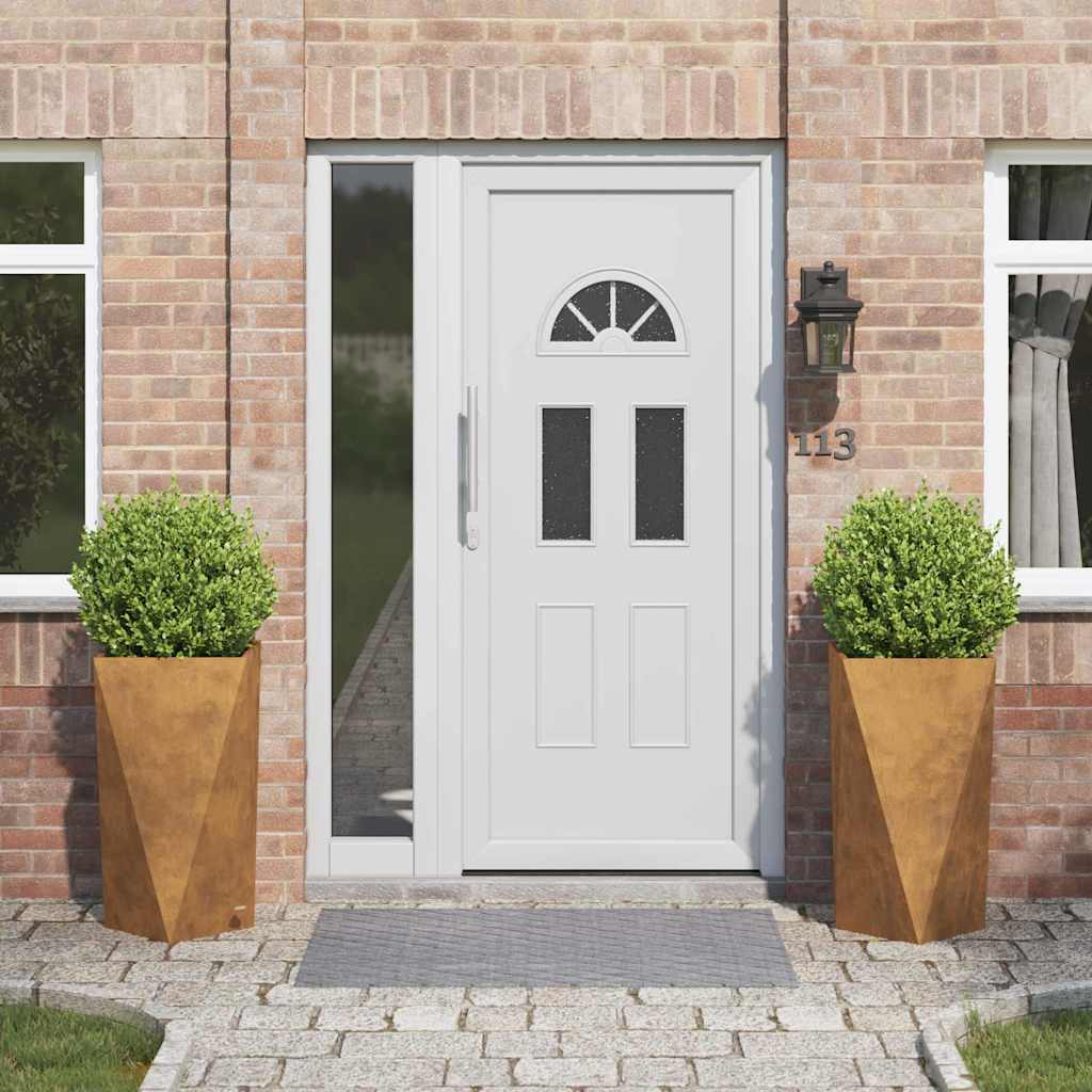 Taimekast 2 pcs Rooste 40 x 40 x 75 cm terase tüüp