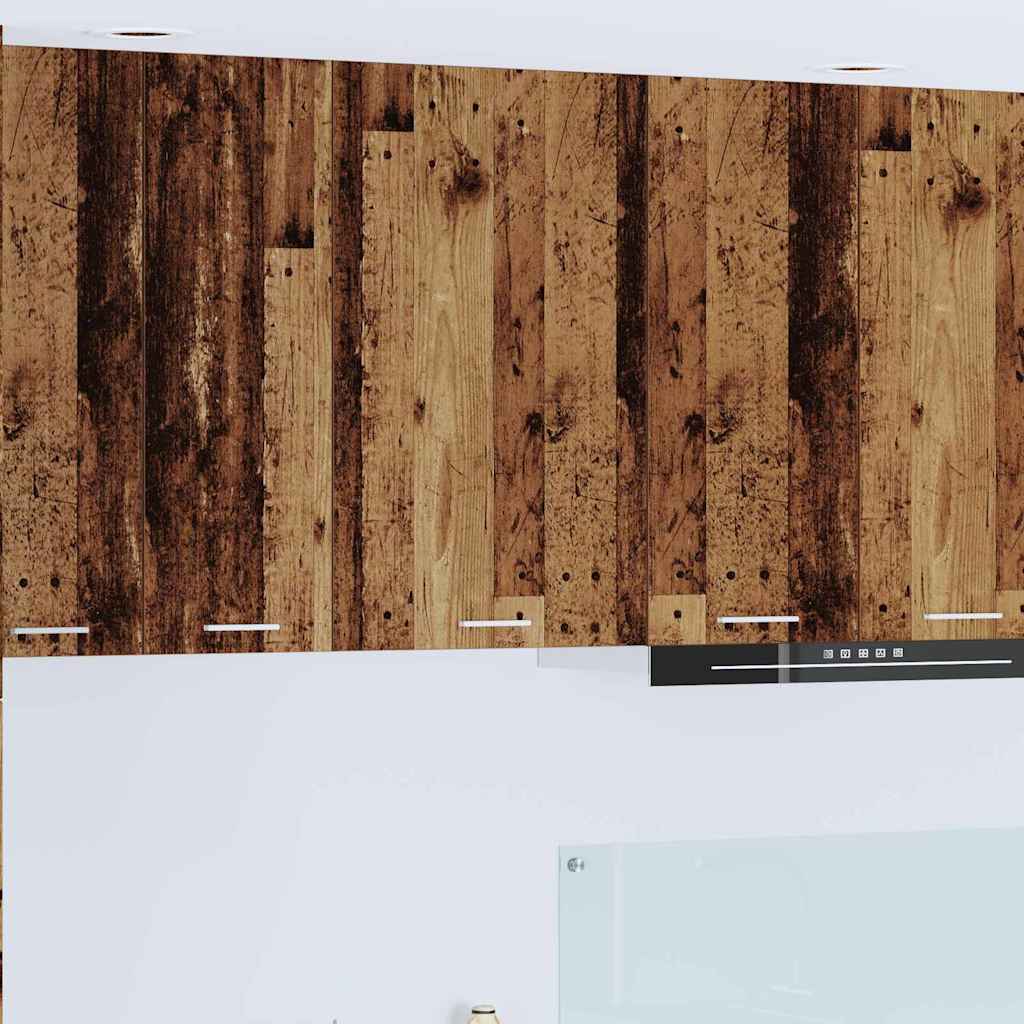 Seinakapp Riga Vana puu ja valge 50 x 31 x 80 cm Tehispuit