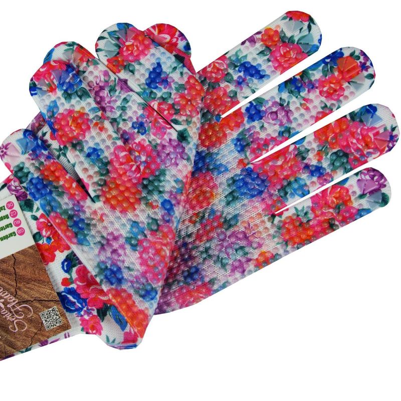 FLOWER GARDEN GLOVES SIZE 8/M