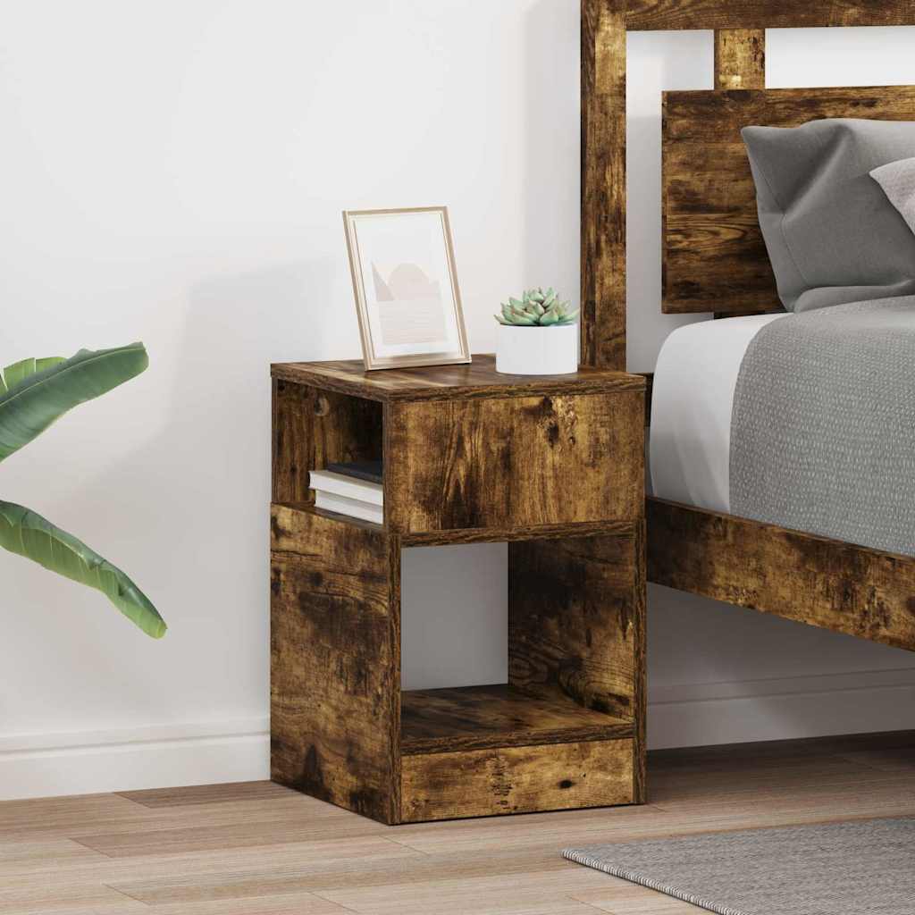 Otsalaud 2 pcs Suitsetatud tamm 30,5 x 30 x 45 cm Tehispuit