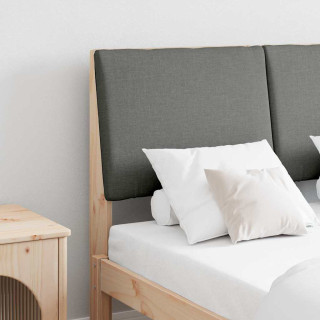 Polsterdatud voodiots Tumehall 120 cm Tahke mänd