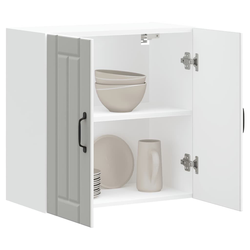 Кухонный навесной шкаф Lucca, белый, искусственное дерево