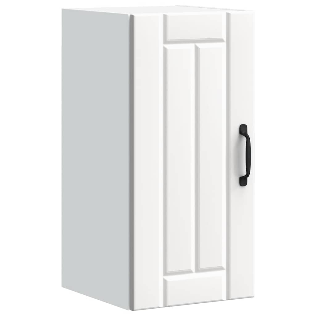 Köögi seinakapp Lucca, valge, tehispuit