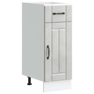 Кухонный шкаф под мойку Lucca, бетонно-серый, искусственное дерево