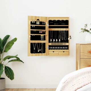 seinale kinnitatav peegliga ehetekapp, 37,5x10x67 cm