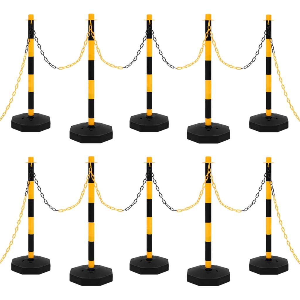 piirdeposti komplekt, 10 m, plast ketid