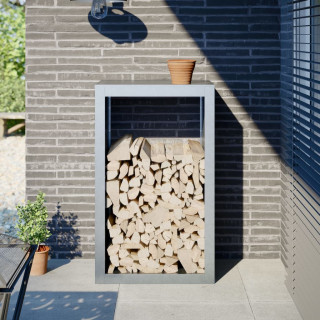 Подставка для дров, 60x40x100 см, оцинкованная сталь