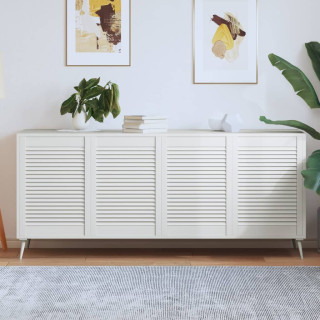 kapiuksed, võrega disain 4 tk valge 69x49,4 cm männipuit