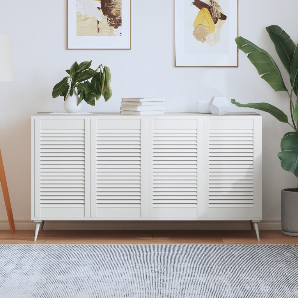 kapiuksed, võrega disain 4 tk valge 69x39,4 cm männipuit