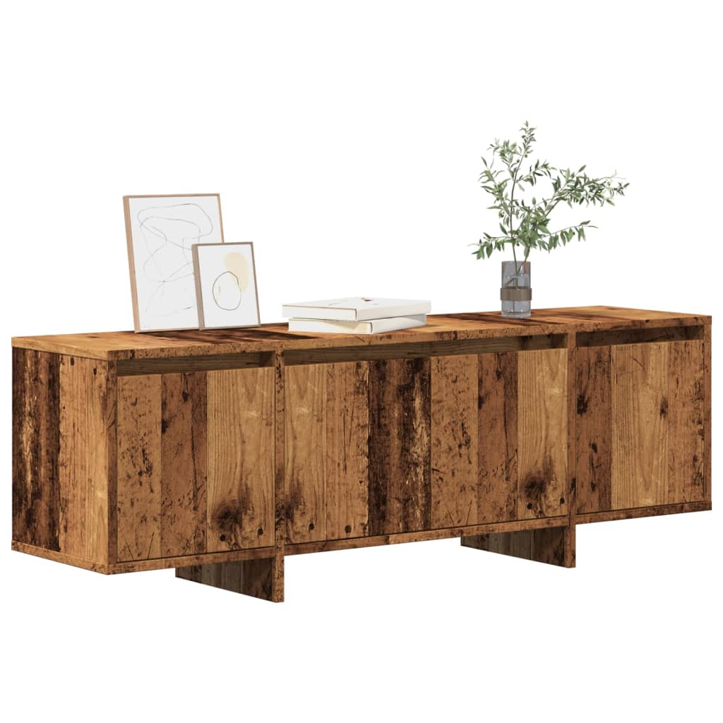 Тумба под телевизор Old Wood 120x30x40,5 см, искусственное дерево