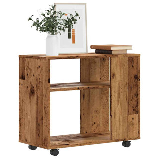 Приставной столик под старину, 70x35x55 см, искусственное дерево