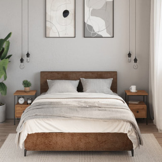 Тумбочки прикроватные 2 шт. Дуб Artisan 34x36x50 см, Деревообрабатывающий материал