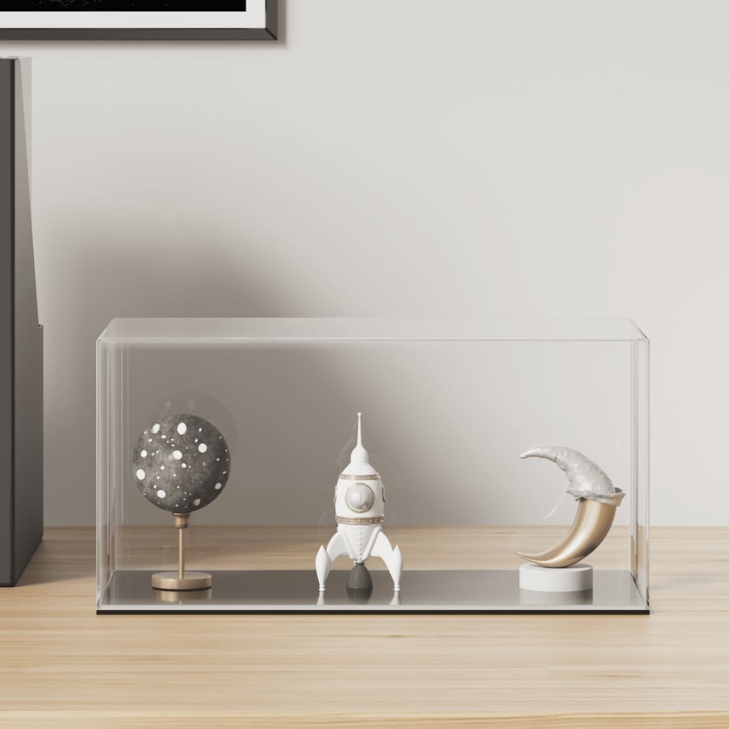 vitriinkast, läbipaistev, 24x12x11 cm, akrüül